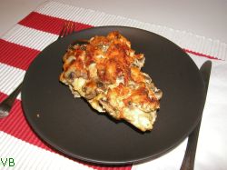 A portion of Chicken with Mushrooms