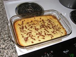 Prajitura imposibila proaspat scoasa din cuptor